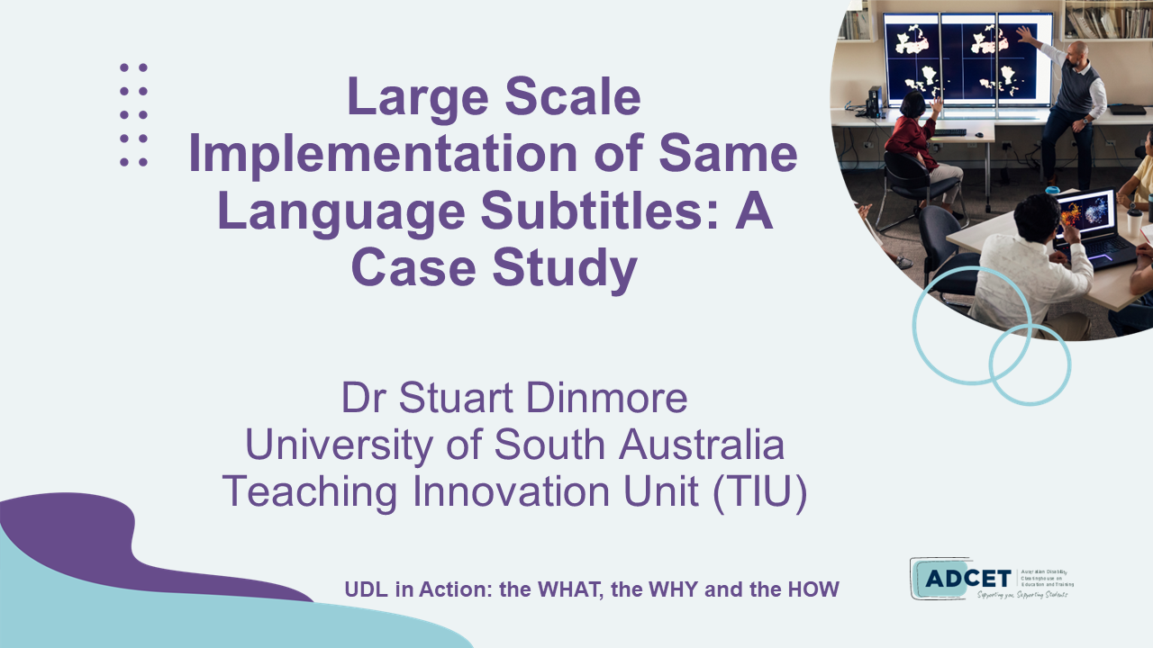 4B. Large Scale Implementation of Same Language Subtitles - A Case Study