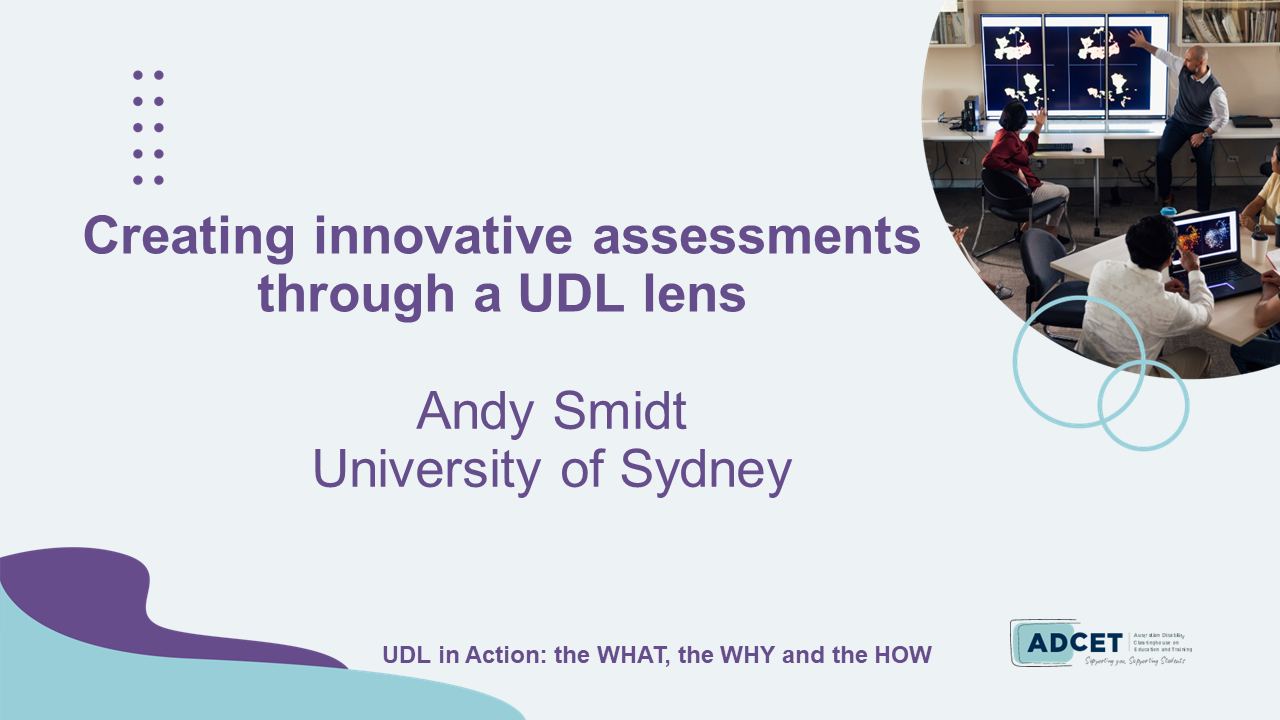 2E. Creating innovative assessments through a UDL lens