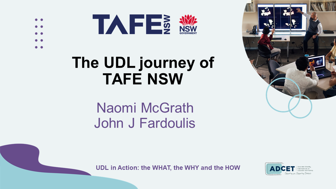 2D. The UDL journey of TAFE NSW