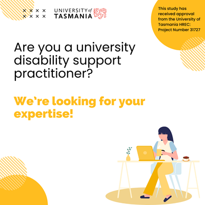 University Disability Support Practitioner Survey - Participants needed!