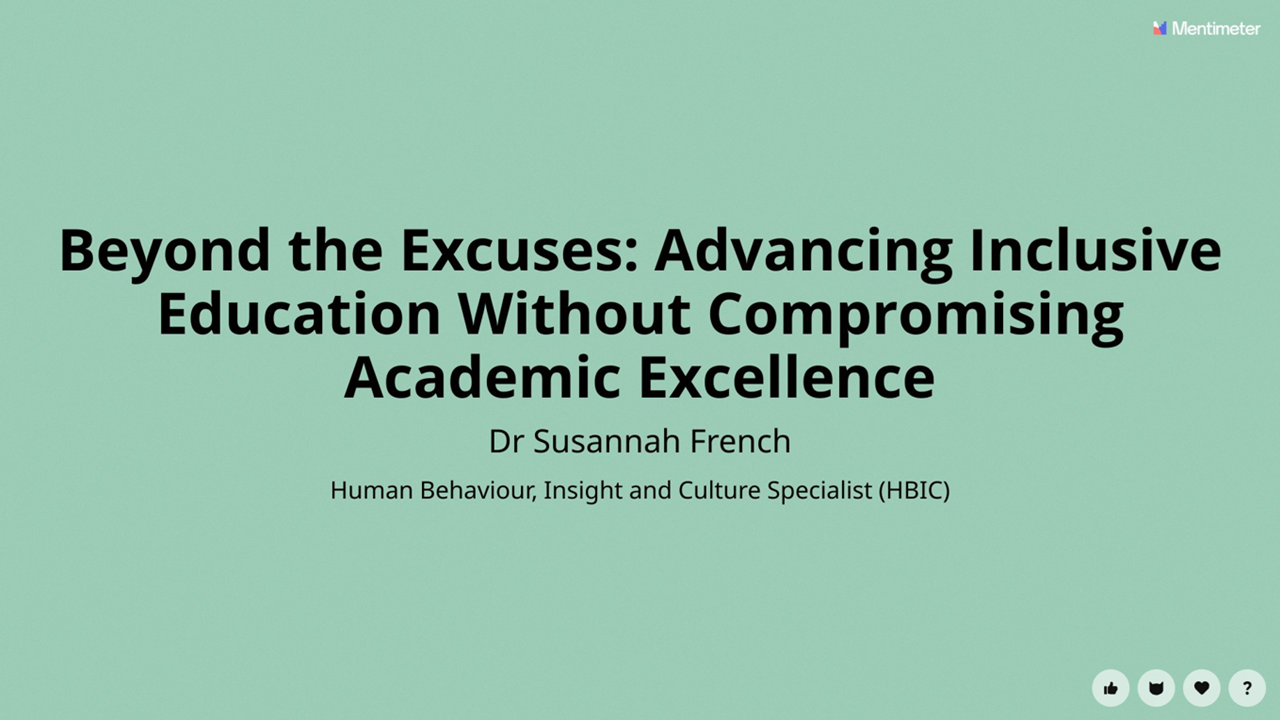Beyond the Excuses - Advancing Inclusive Education Without Compromising Academic Excellence