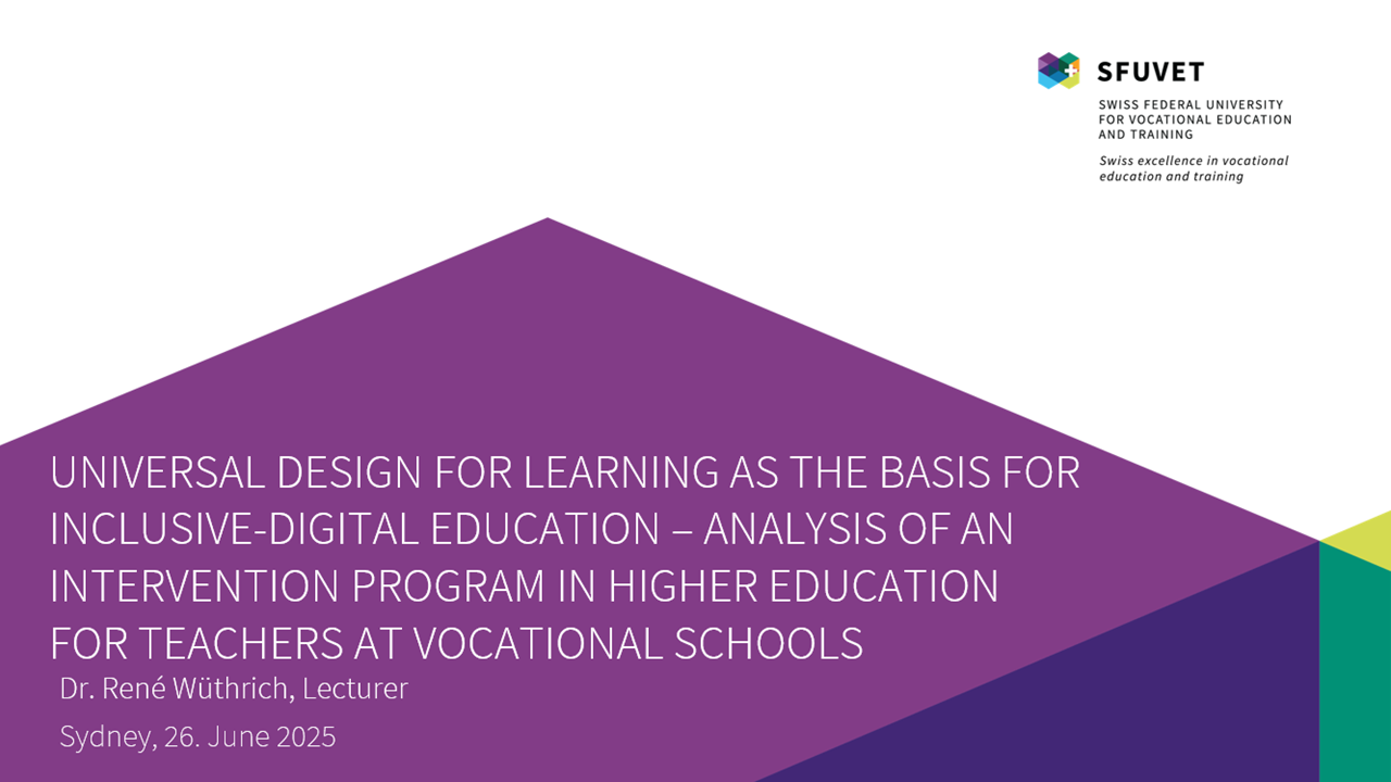 UDL as the basis for inclusive digital education: Analysis of an intervention program in higher education for teachers at vocational schools
