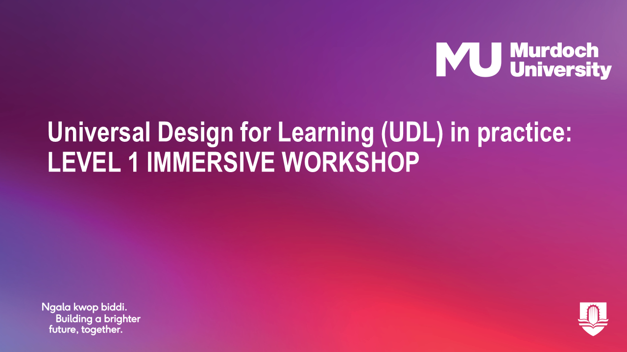 Experiencing Universal Design for Learning: An Immersive Approach to Inclusive Teaching