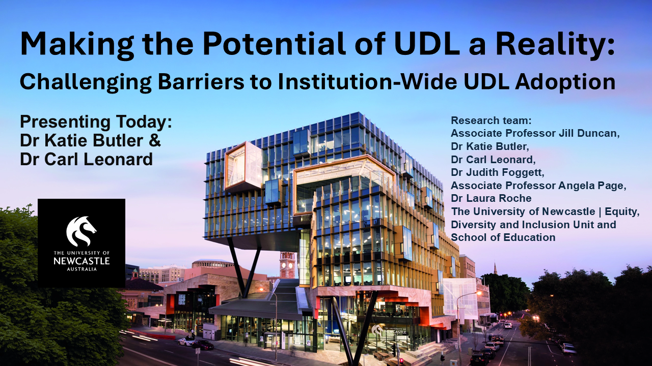 Making the Potential of UDL a Reality: Challenging Barriers to Institution-Wide Adoption