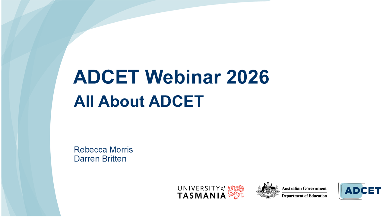 All about ADCET webinar image