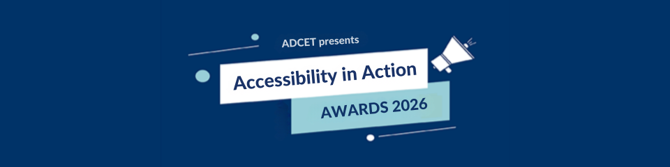 Accessibility in Action Award Banner 2026