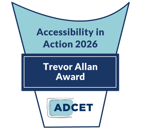 Accessibility in Action 2026, Trevor Allan Award, ADCET