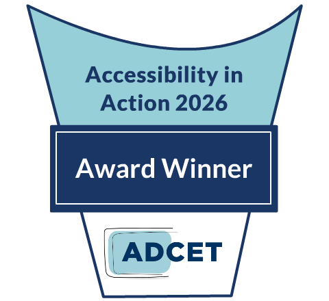 Accessibility in Action 2026, Award Winner, ADCET