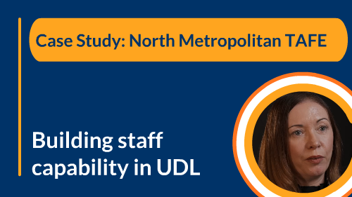 Building staff capability in UDL