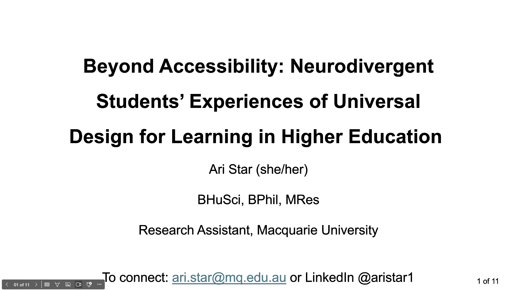 Beyond Accessibility - Neurodivergent Students’ Experiences of Universal Design for Learning in Higher Education