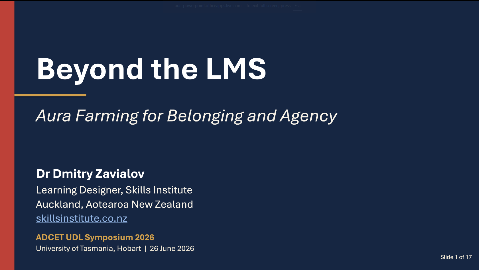 Beyond the LMS - Aura Farming for Belonging and Agency
