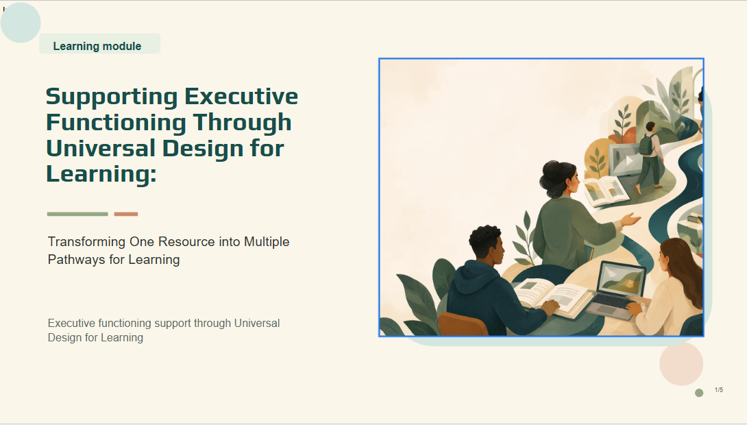 From One Slide Deck to Five Access Points - Designing With Gen AI for UDL