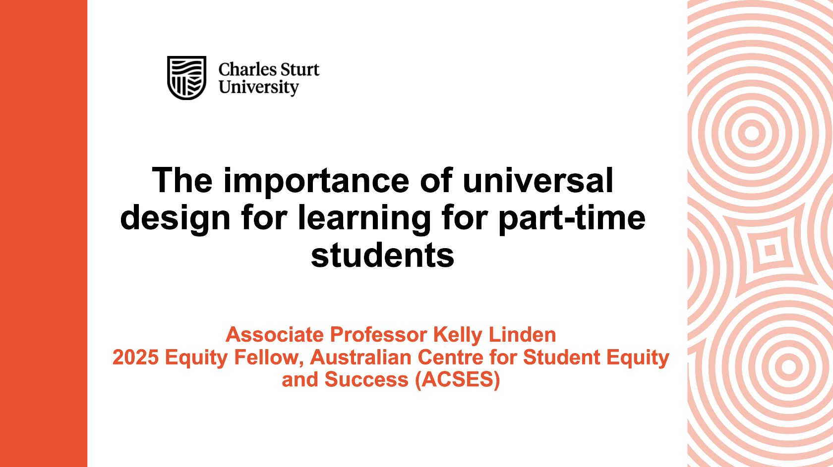 The Importance of Universal Design for Learning for Part-time Students