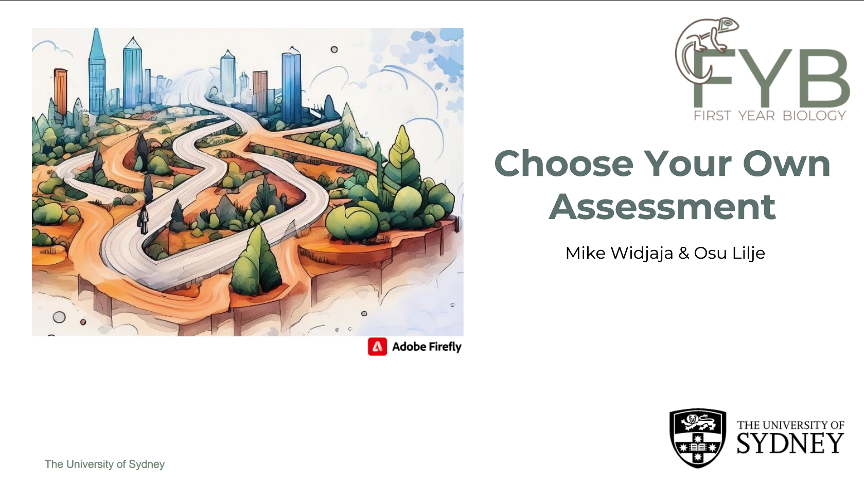 The 'Choose Your Own Assessment' - Applying UDL to Assessment Choice in First-Year Biology