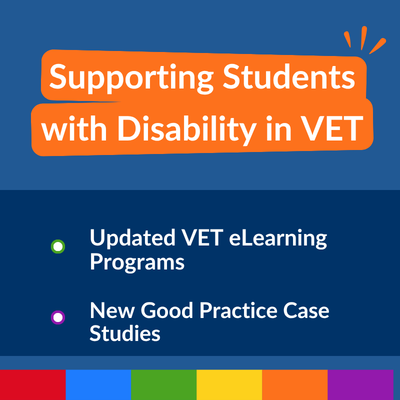 VET resources to support students with disability